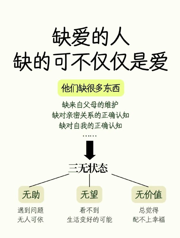 缺爱的人，缺的不仅仅是爱缺爱的人，缺的不仅仅是爱